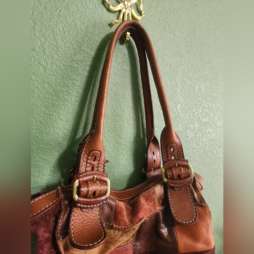 Vintage Fossil Patchwork Shoulder Bag - Picture 3 of 16